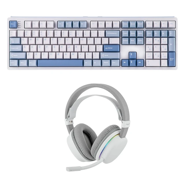 Alt view image 2 of 2 - EPOMAKER TH108 Full Size Mechanical Keyboard with Aula G7 Gaming Headset