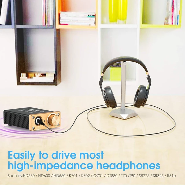 Alt view image 10 of 12 - U3 Headphone Amps, Mini Hi-Fi Amplifier for Home Desktop PC 6.35mm / 3.5mm Headsets, Class A, RCA Input, DC 5V