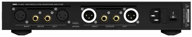 Alt view image 9 of 14 - SMSL V.M.V P2 MK2 (Upgraded) Hi-Res Headphone Amplifier,Full Balanced, 99-piece Op-Amp Parallel Matrix, SNR 135dB, THD+N 0.00006%, Hi-End Preamp High Output Power 16/14W, 32/8W, with USB Port