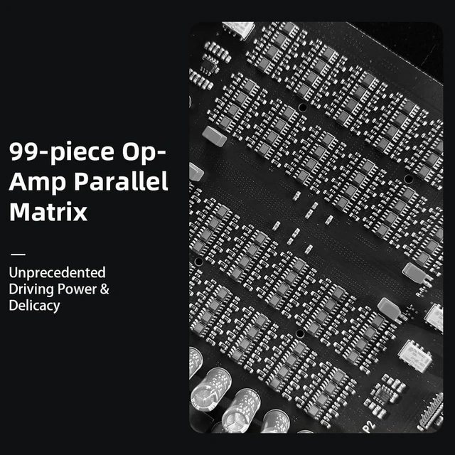 Alt view image 11 of 14 - SMSL V.M.V P2 MK2 (Upgraded) Hi-Res Headphone Amplifier,Full Balanced, 99-piece Op-Amp Parallel Matrix, SNR 135dB, THD+N 0.00006%, Hi-End Preamp High Output Power 16/14W, 32/8W, with USB Port