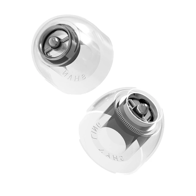 Alt view image 8 of 14 - SE100 Invisble Medical Silicone Ear Tips (S/M/L Sizes) - Noise Isolating Ergonomic Eartips for IEMs, Designed for Audiophiles & Musicians (Transparent, Medium)