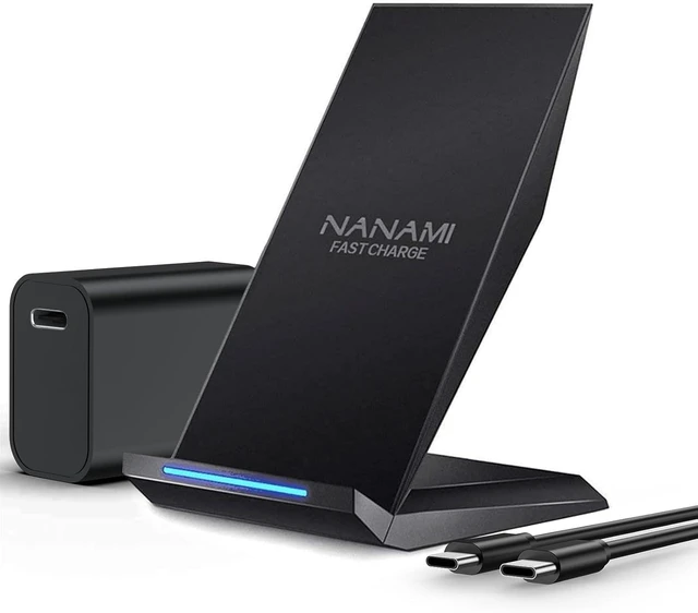 Alt view image 8 of 14 - Fast Wireless Charger with USB Phone Charger Qi Certified Charging Stand with 20W PD Adapter for iPhone 17/17 Pro/17 Pro Max/16/16 Plus/15/14/13/12 10W for Galaxy S25/S24/S23/S22/S21