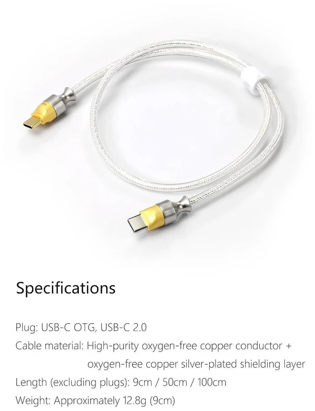 Alt view image 8 of 12 - TC05 M2 USB-C 2.0 to USB-C OTG 9 cm Decoding Data Cable