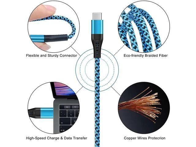 Alt view image 13 of 14 - Type C Charger Fast Charging Power Cord 5Pack 6FT Android USB C Charging Cable Braided Phone Charger for Samsung Galaxy S21 S20 A02S A12 A32 A42 A52 A11 Moto G Stylus/G Power/G Play G7 LG Stylo 6 5 4