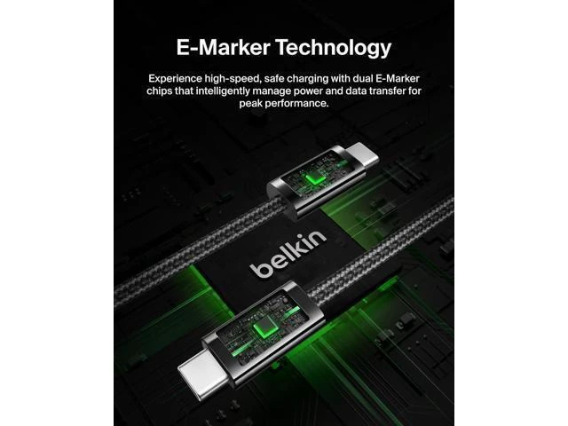 Alt view image 12 of 14 - USB C to USB C Cable ?2-Pack 6.6ft 240W - Type C Charger iPhone Charger Cord Soft Braided Flexible for iPhone 17 Galaxy S25 Pixel 10 MacBook Chromebook iPad Pro Switch C Black