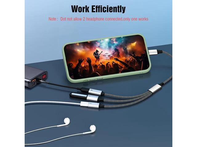 Alt view image 11 of 14 - USB C Splitter Cable USB C Male to 3 USB C Female Adapter with Fast Charging Data Transfer 3 in 1 OTG Type C Cord Converter for iPhone 15/15 Pro/15 Pro Max/15 Plus iPad Pro/Air Mac