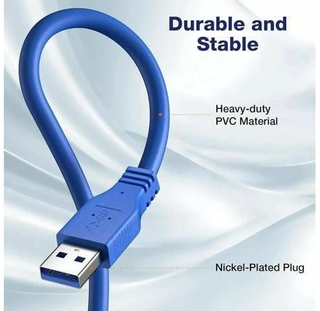 Alt view image 10 of 14 - Short USB 3.0 Extension Cable USB-A Extender Male to Female 5Gbps (1FT,2-Pack)
