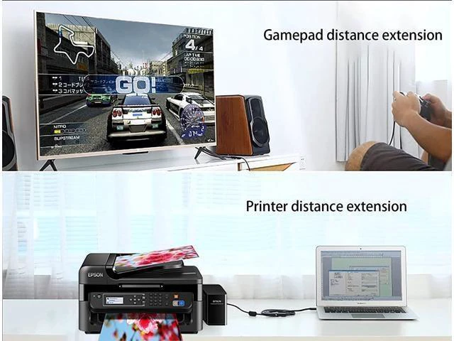 Alt view image 8 of 12 - USB 3.0 Extension Cable 20 ft 22 AWG Long USB Extension Cable SuperSpeed USB 3.0 Type A Male to Female USB Cable Compatible with Printer Xbox USB Flash Drive Card Reader Hard Drive Camera