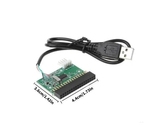 Alt view image 5 of 8 - USB Cable Adapter 34P Floppy Connector Includes Power Cable Connector