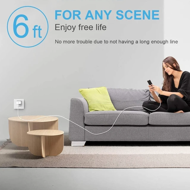 Alt view image 14 of 14 - iPhone Fast Charger 3+3Pack 20W USB C Wall Charger with 6FT Fast Charging Cable Compatible with iPhone 14/13/12/11/Pro/Pro Max