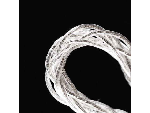 Alt view image 10 of 14 - L3 5 inch Audio Cable/USB C to C HiFi Sound Adaptor for UA Headphone Amp 24AWG Silver Foil-Shielded Audio Cable for DAC Nylon Braided Tangle Free Bend-Proof