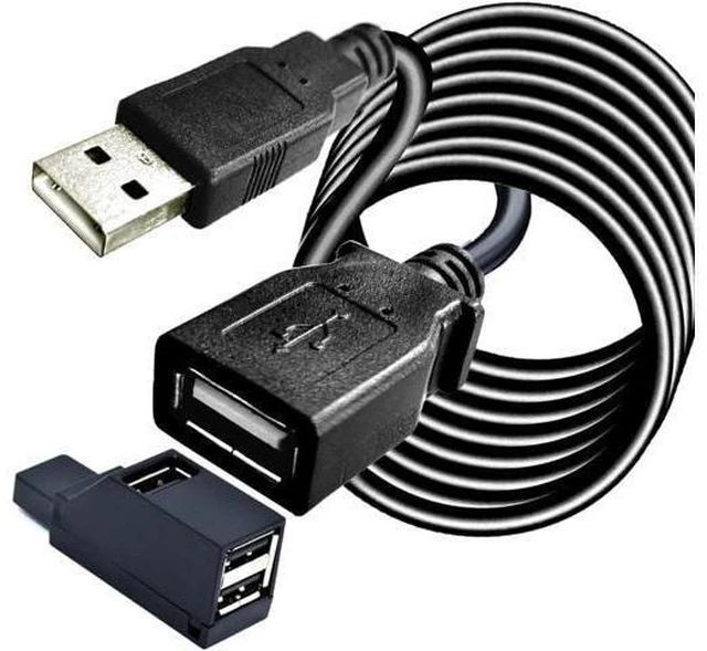 Alt view image 8 of 14 - Long USB 2.0 Extension Cable 40FT with hub Long USB2.0 A Male to Female USB A Cable Extension Cord USB 2.0 A Data Transfer Extender USB Cable USB2.0 A Connector for USB Flash Drive/Hard Drive