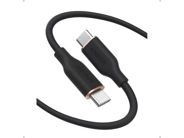 Alt view image 13 of 13 - USB C Cable Type C Flow Cord Fast Charging for iPhone 17 Series MacBook Pro 2020 and More (USB 2.0) (240W Black 6FT)