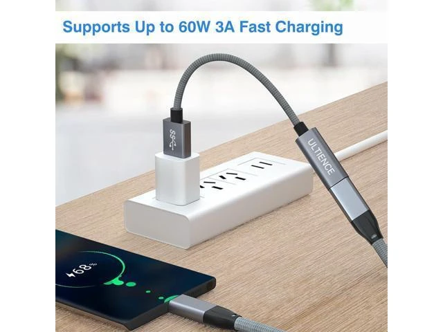 Alt view image 10 of 14 - USB to USB C Cable Adapter 2 Pack USB C Female to USB A Male Adapter - 10Gbps Data Transfer 60W Fast Charging Type-C 3.2 Converter Compatible with Laptops PCs Flash Drives (0.41 Ft Grey)