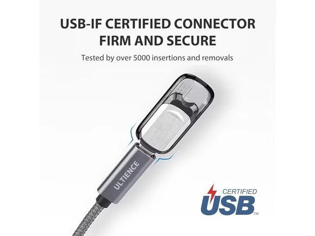 Alt view image 12 of 14 - USB to USB C Cable Adapter 2 Pack USB C Female to USB A Male Adapter - 10Gbps Data Transfer 60W Fast Charging Type-C 3.2 Converter Compatible with Laptops PCs Flash Drives (0.41 Ft Grey)