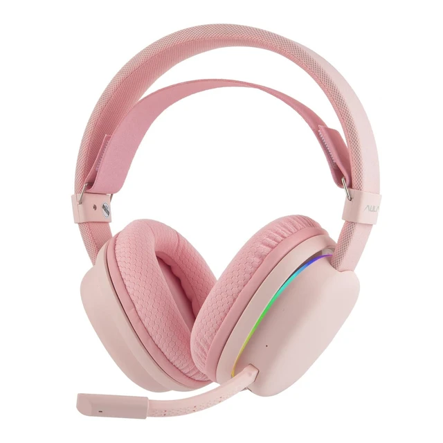 Alt view image 2 of 2 - Aula G7 Wireless Gaming Headset for PS4/PS5/PC/Switch, Over-Ear Headphones with Detachable Noise Can