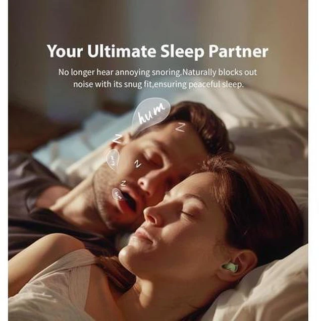 Alt view image 10 of 14 - Invisible Sleep Headphones Sleep Earbuds for Side Sleepers Small Comfortable Fit Noise Blocking Sleep Earbuds Bluetooth 5.3 Wireless Earphones in-Ear Ear Buds for Sleeping - Green