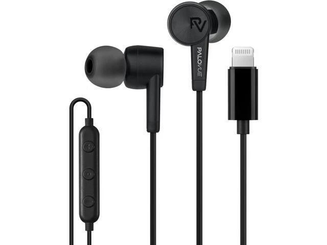 Alt view image 7 of 12 - iPhone Headphones Earbuds Earphones wtih Lightning Connector MFi Certified Compatible 14 13 12 11 Pro Max X XS XR 8 7 Plus with Microphone Controller SweetFlow Black