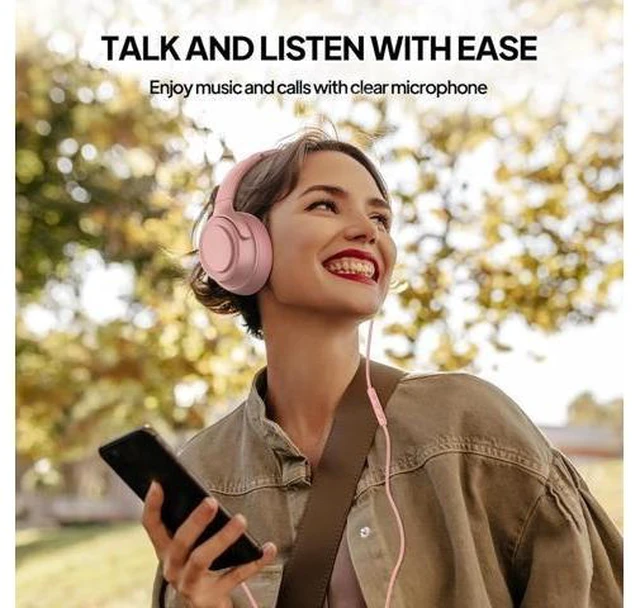 Alt view image 9 of 10 - ADOOPE Wired Over-Ear Headphones with USB C Connector, Hi-Fi Stereo Sound, Noise-Isolating Ear Cups, Comfortable Fit for USB C Devices (with Bag, Gold)