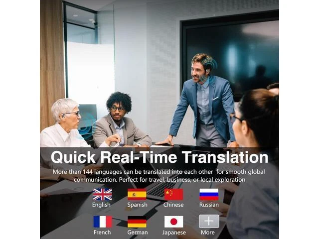 Alt view image 10 of 14 - AI Real-Time Translation Earbuds,Wireless Earbuds,144 Languages Ear Buds,Two-Way Translator Earbuds, Bluetooth Headphones, Ear pods Wireless,HD Sound Translating Earbuds for Travel, M76 Black 01