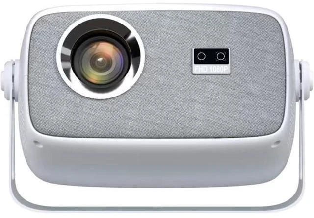 Alt view image 8 of 14 - Official Licensed Netflix & Electric FocusMini Projector with WIFI and Bluetooth, 270° rotation, Braided fabric design, Native 1080P Movie Projector with Built-in Speaker, 900ANSI, White Cool white