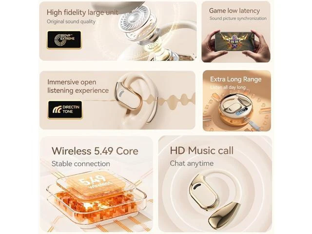 Alt view image 13 of 14 - AI Real-Time Translation Earbuds,Wireless Earbuds,144 Languages Ear Buds,Two-Way Translator Earbuds, Bluetooth Headphones, Ear pods Wireless,HD Sound Translating Earbuds for Travel, M76 Black 01