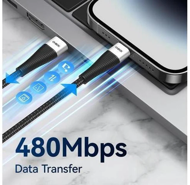 Alt view image 11 of 14 - Extra Long USB C to USB C Cable 15FT 100W USB C Charger Cable Fast Charging Cord Braided Type C Cable for iPhone 17 16 15/15Plus/15Pro/Max MacBook Pro/Air iPad Pro/Air/Mini Pixel Laptop