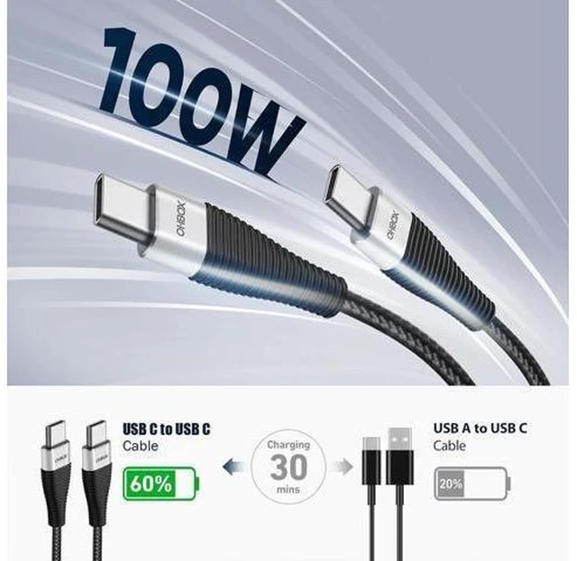 Alt view image 10 of 14 - Extra Long USB C to USB C Cable 15FT 100W USB C Charger Cable Fast Charging Cord Braided Type C Cable for iPhone 17 16 15/15Plus/15Pro/Max MacBook Pro/Air iPad Pro/Air/Mini Pixel Laptop