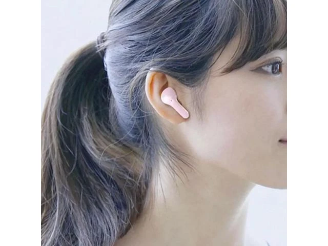 Alt view image 8 of 8 - Air31 TWS Wireless Earphones Transparent in Ear Headset ENC Sports Headphones LED Power Digital Display Stereo Sound Earbuds Pink