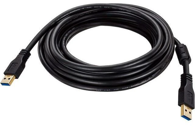 Alt view image 8 of 12 - USB to USB Cable Male to Male 20 ft Long USB 3.0 Cable A to A for Data Transfer Hard Drive Enclosures Printer Modem Cameras