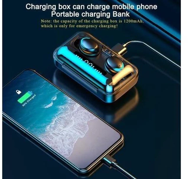 Alt view image 13 of 14 - SOEWIOU Wireless Earphones, Wireless Earbuds, HiFi Stereo, Bluetooth 5.3 Touch Control Noise Rduction Headphones, Mini Eear Buds Mic in-Ear Headphones IP7 Waterproof Led Display for Smartphone