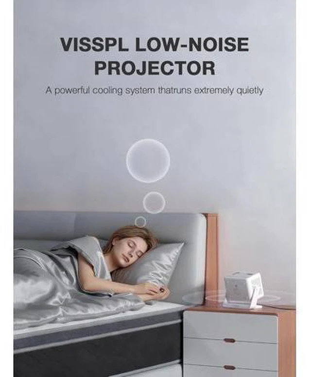 Alt view image 14 of 14 - Mini Projector, VISSPL Full HD 1080P Video Projector, Portable Outdoor Projector with Tripod, Kids Gift, Home Theater Movie Phone Projector Compatible with Android/iOS/Windows/TV Stick/HDMI/USB