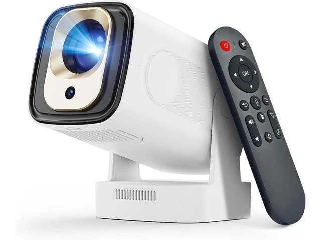 Alt view image 8 of 14 - Auto Focus&1080PMini Smart Projector with 4K Support, Portable Projector with Wifi and Bluetooth, 5W Speaker, Built in Apps, Voice Control, Outdoor Movie Projector