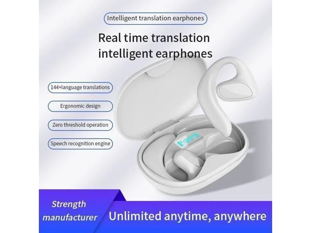 Alt view image 12 of 14 - Flegobey Translator Earbuds, Fleglobey Translation Earbuds, Openair Max Ai Headphones Translator, 3 in 1 Language Flegobey Translation Ear Buds Real Time Translation Device (Black)