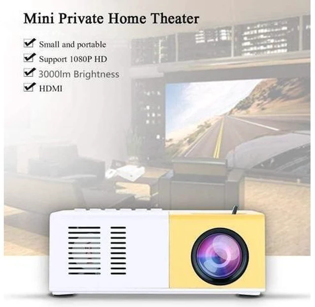Alt view image 9 of 10 - Video Projectors, Full HD 1080P Projector 4500:1 Contrast Portable Mini LED Video Projector Support 1600 Lumens HDMI VGA AV USB