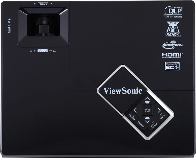 Alt view image 12 of 14 - ViewSonic PJD6235 XGA DLP Projector with 1024 x 768 Resolution, 2800 ANSI Lumens, 15000:1 Contrast Ratio, LAN Control, HDMI, 3D Blu-Ray Ready (Black)