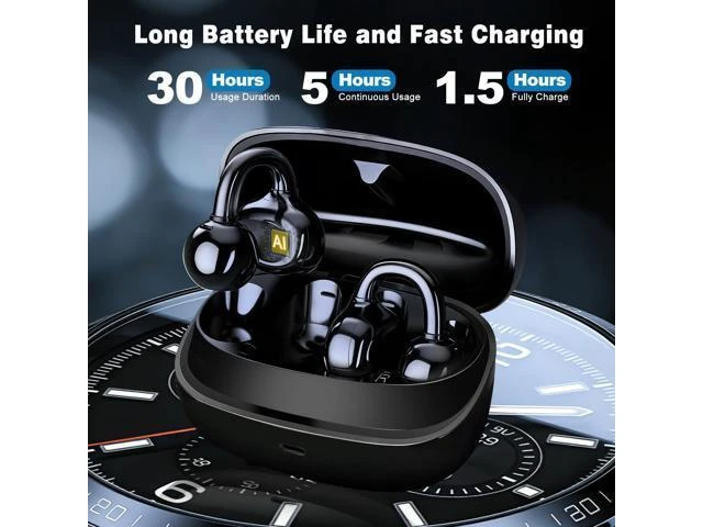 Alt view image 14 of 14 - AI Translation Earbuds Real Time, 164 Languages Translator Earbuds, Wireless Translating Ear Buds, Bluetooth Headphones for Travel Business Meeting Learning (Black)