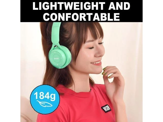 Alt view image 9 of 14 - Upgraded Hybrid Noise Cancelling Headphones with Transparent Modes Wireless Bluetooth with Mic Deep Bass Soft-Earpads Hi-Fi Audio Comfortable Fit Long Playtime for Home Office Travel Over Ear Green