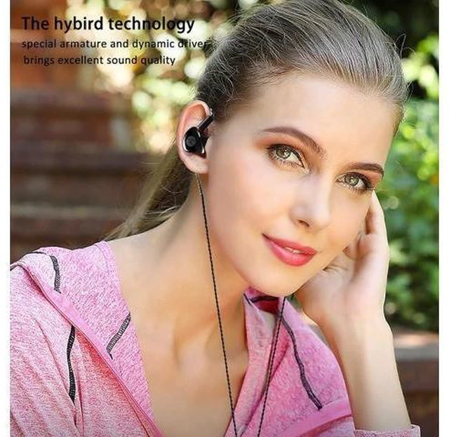 Alt view image 13 of 14 - in Ear Monitor Headphones HiFi Stereo IEM Earphones Dynamic Dual Driver Wired Earbuds with Detachable Cable Noise Canceling Headset for Singers Musicians Drummers Audiophile (Black)