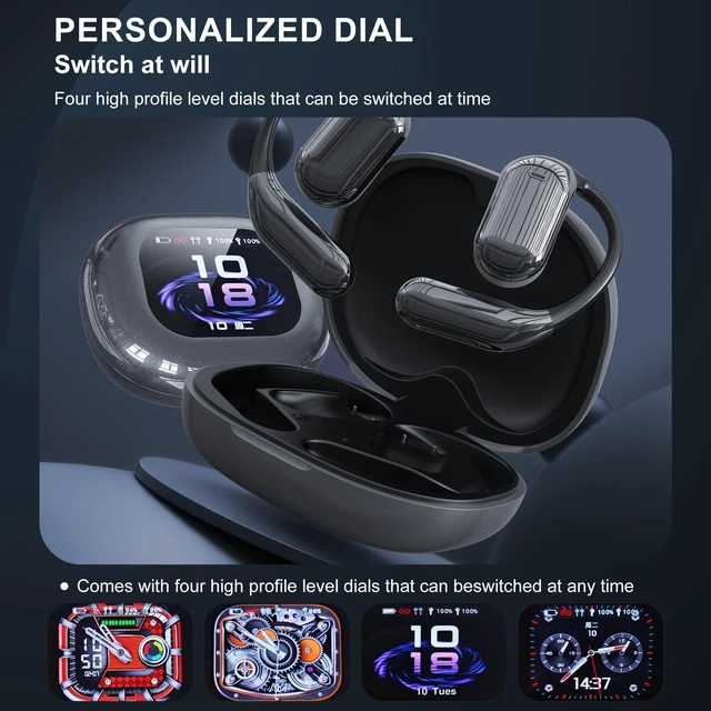 Alt view image 10 of 10 - AI Real-Time Translation Earbuds,Wireless Earbuds,144 Languages Ear Buds,Two-Way Translator Earbuds, Ear pods Wireless,HD Sound Bluetooth Translating Earbuds for Travel, Business,Learning (Black B)