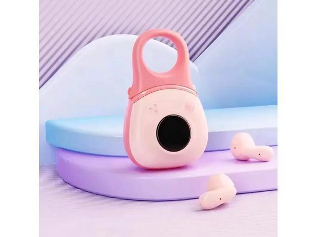 Alt view image 13 of 13 - R27 Anc Portable TWS Wireless BT Earbuds HD Sound Quality Type c Sports Gaming Headsets Headphones Earphones Pink