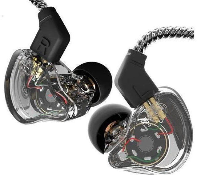 Alt view image 8 of 14 - CCZ Yinyoo Melody in Ear Monitors Earphones Headphones Wired Earbuds without Microphone IEM HIFI Bass with 1DD 1BA Ear fins 4N OFC Cable for Musicians Singer on Stage Studio (no mic clear black)