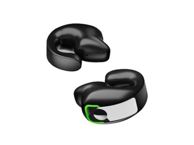 Alt view image 8 of 14 - SOEWIOU Open Ear Headphones, 1Pcs Over Ear Clip Earbuds, Single Ear Bone Conduction Bluetooth 5.3 Headphone with IPX4, for Sports Running, Workout (Black)