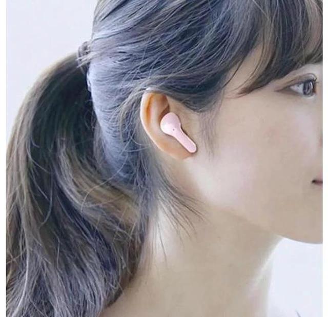 Alt view image 8 of 8 - Air31 TWS Wireless Earphones Transparent in Ear Headset ENC Sports Headphones LED Power Digital Display Stereo Sound Earbuds Green