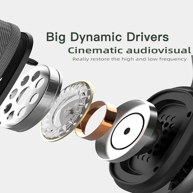Alt view image 11 of 12 - SOEWIOU Upgraded Hybrid Active Headphones with Transparent Modes Playtime Wireless Bluetooth with Mic Deep Bass Soft-Earpads Fast Charging-Green