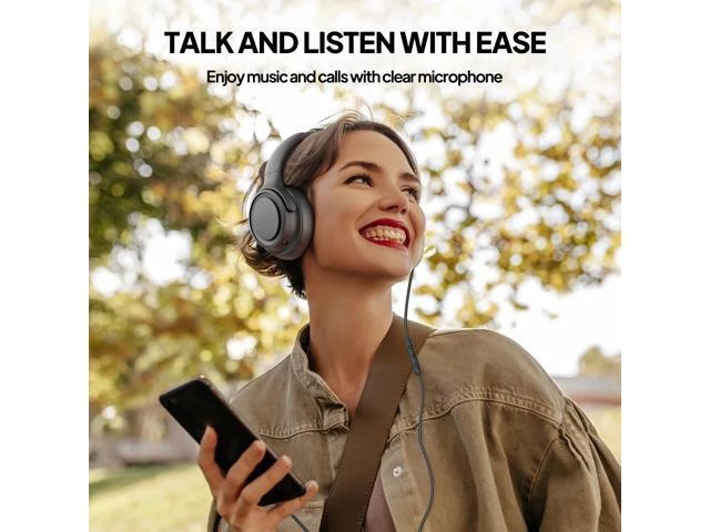 Alt view image 8 of 10 - ADOOPE Wired Over-Ear Headphones with USB C Connector, Hi-Fi Stereo Sound, Noise-Isolating Ear Cups, Comfortable Fit for USB C Devices (No Bag, Black)