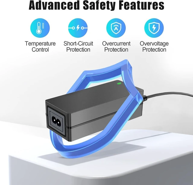 Alt view image 13 of 14 - 19V DC Power Supply 19V 3.42A Power Adapter for 65W 45W Laptop Monitor Speaker Compatible with //Gateway/Toshiba Laptop for LG// Monitor Power Cord with 10tips