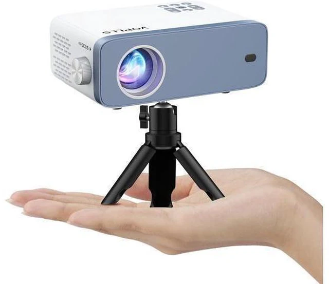 Alt view image 8 of 14 - Mini Projector, VOPLLS 1080P Full HD Supported Video Projector, Portable Outdoor Home Theater Movie Projector, 50% Zoom, Compatible with HDMI, USB, AV, Smartphone/Tablet/Laptop/PC/TV Box