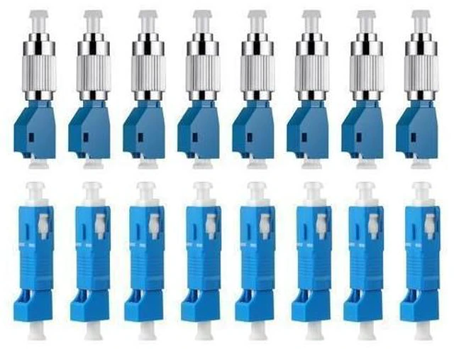Alt view image 5 of 8 - xunsomten-8PC FC Male to LC Female Hybrid Optical Fiber Convertor Adapter & 8PC LC Female to SC Male Hybrid Flange Singlemode 9/125 SM Optical Fiber Adapter Connector