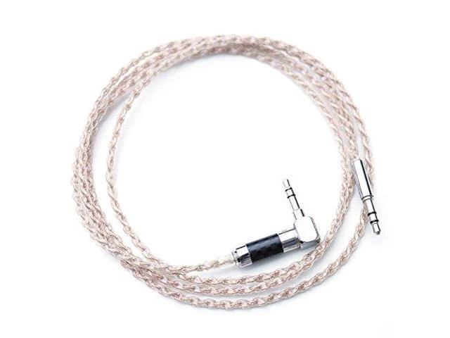 Alt view image 7 of 12 - HiFi Cable 3.5mm Male to 3.5mm Male Earphone Upgrade Cable ZY-200 (Golden)